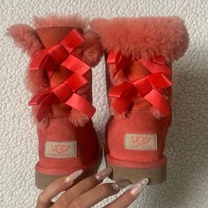 Pink bailey bow uggs Australia